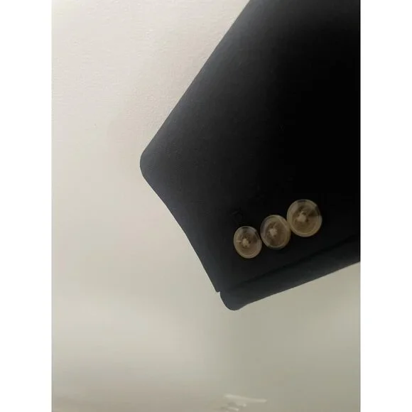 J.Crew Blazer Womens 4 Black Schoolboy Corpcore Minimalist Office Work Preppy - Picture 8 of 13